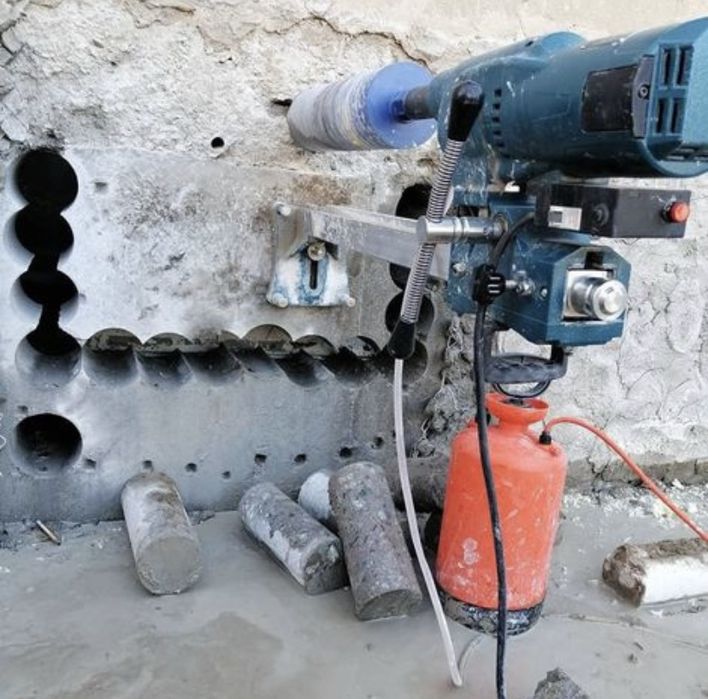 Алмазное бурение сверление бетона асфальта в кирпиче резка демонтаж