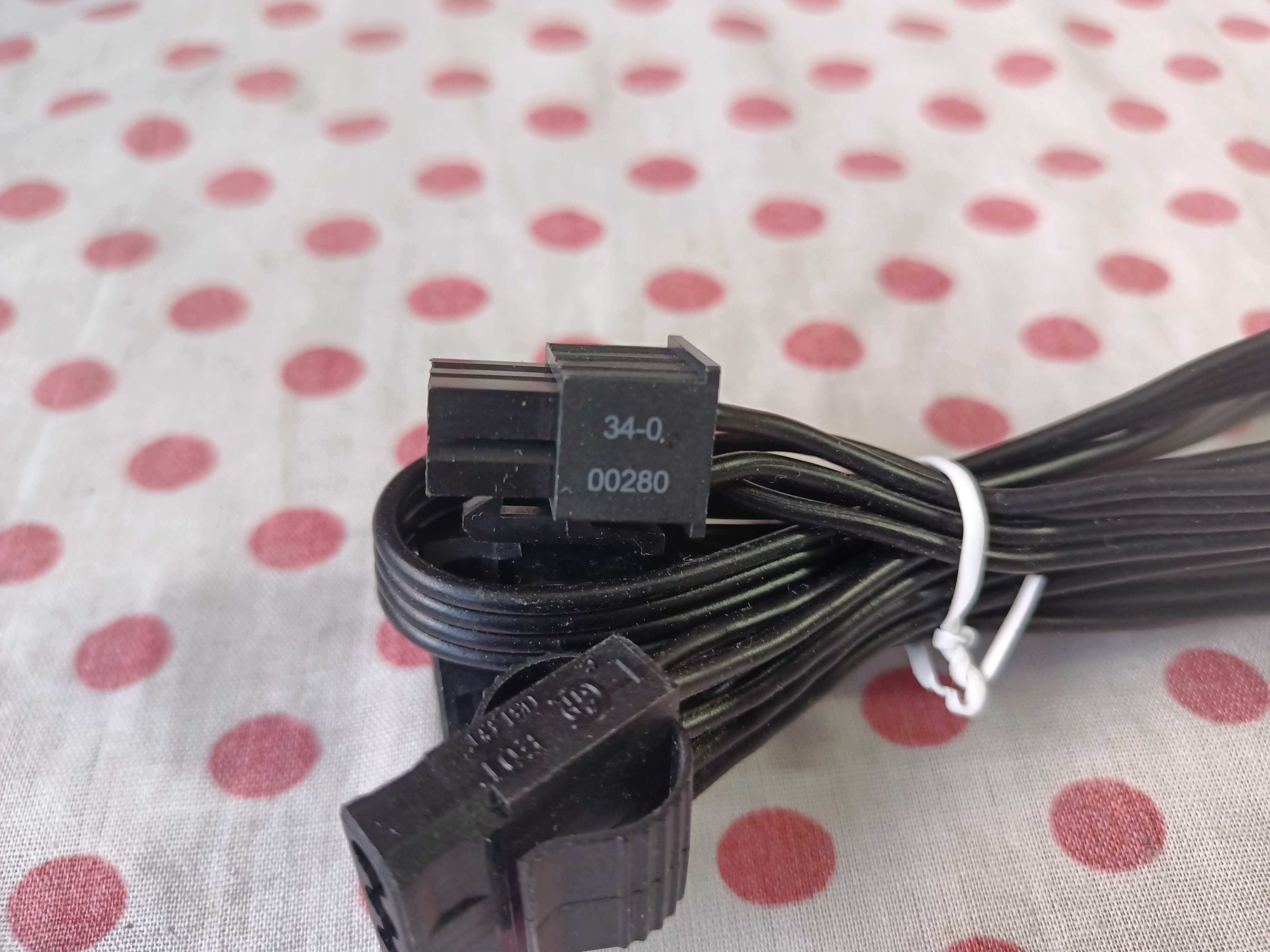 Cablu sursa modulara 6 pini la 3 x Molex.