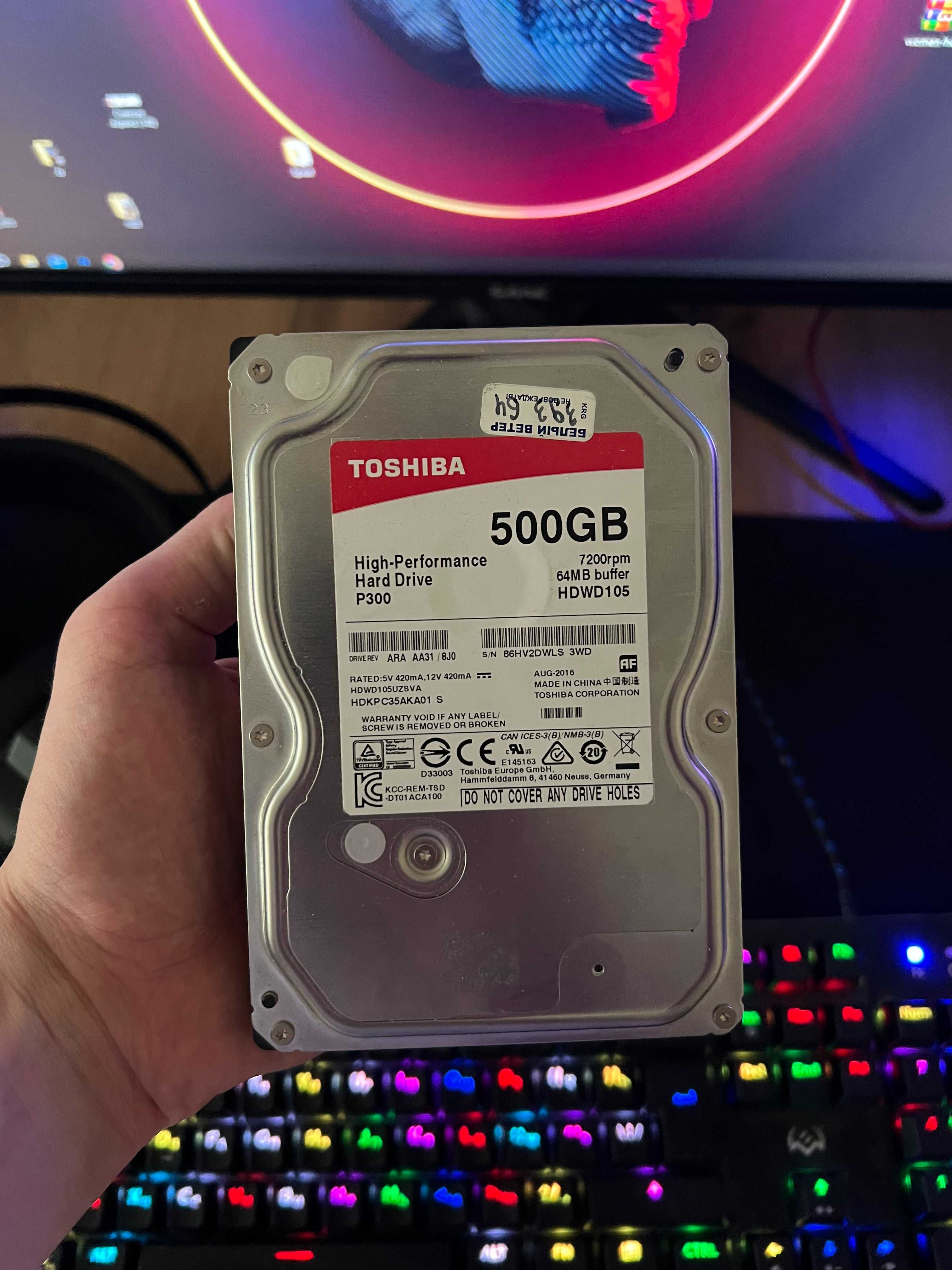Жесткий диск Toshiba 3.5 " 500 Gb SATA III