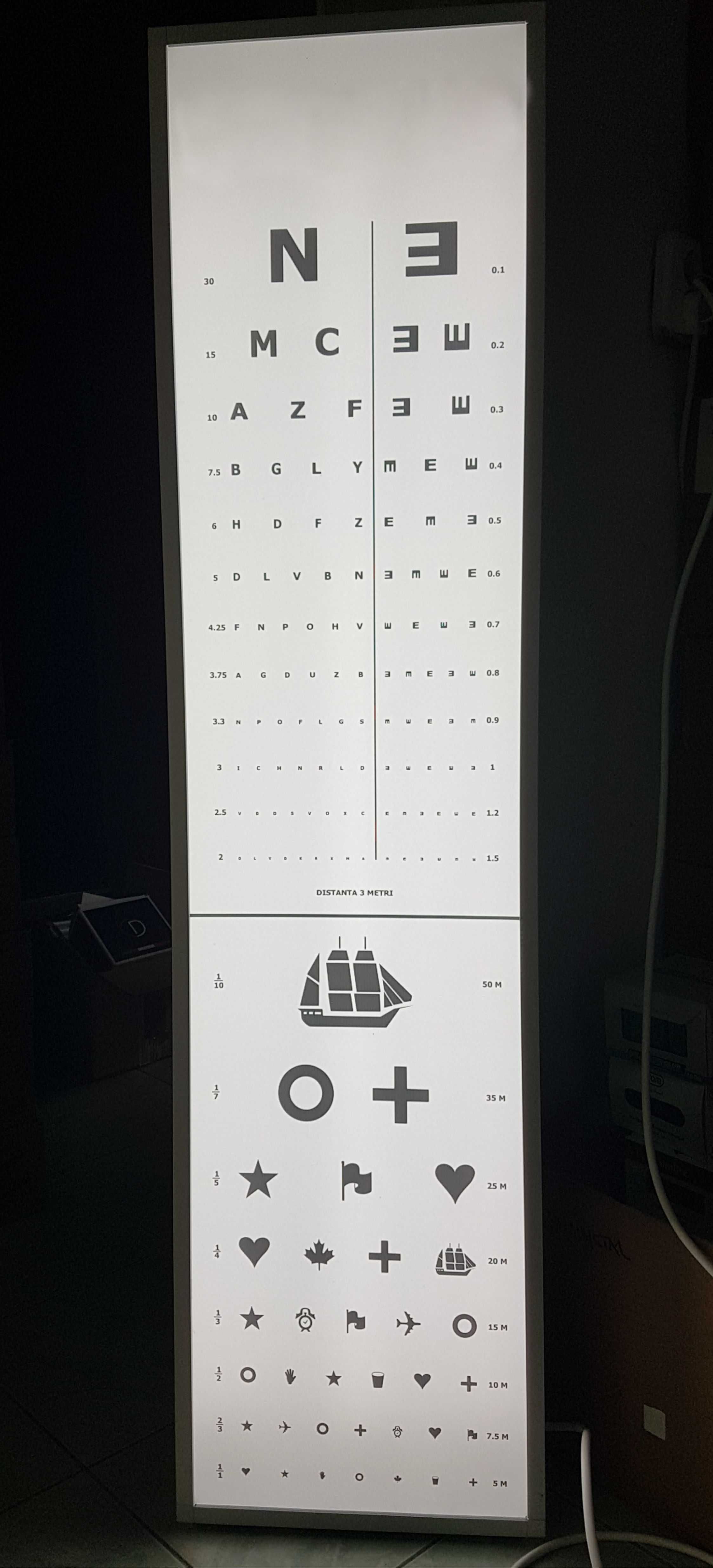 Optotip - Caseta luminoasa