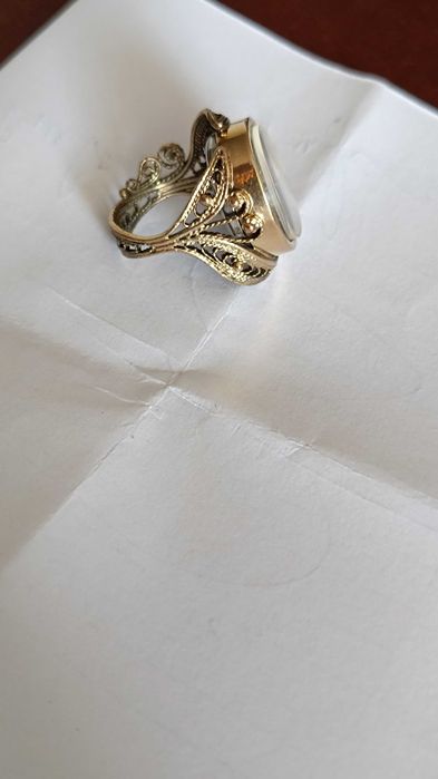 Перстень часы  позолота  СССР