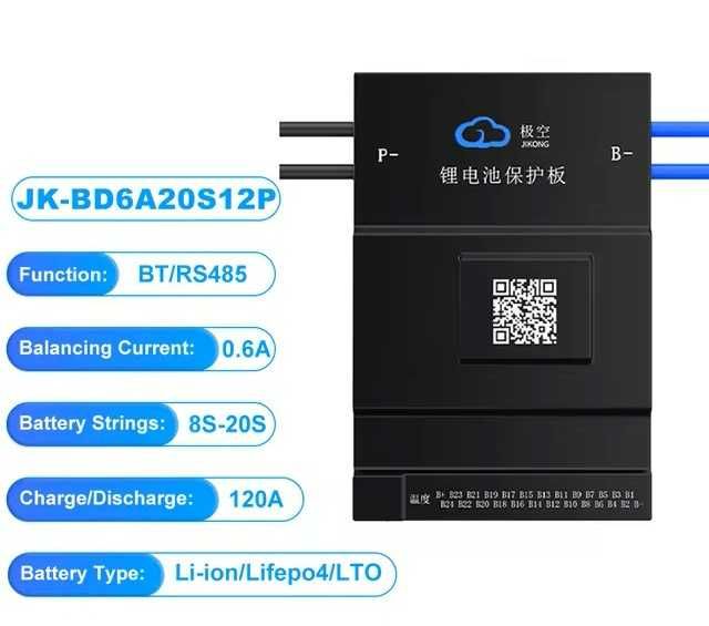 JK BMS, Egalizator Baterii Smart , 100A, 120A, 150A egalizare 0.6A