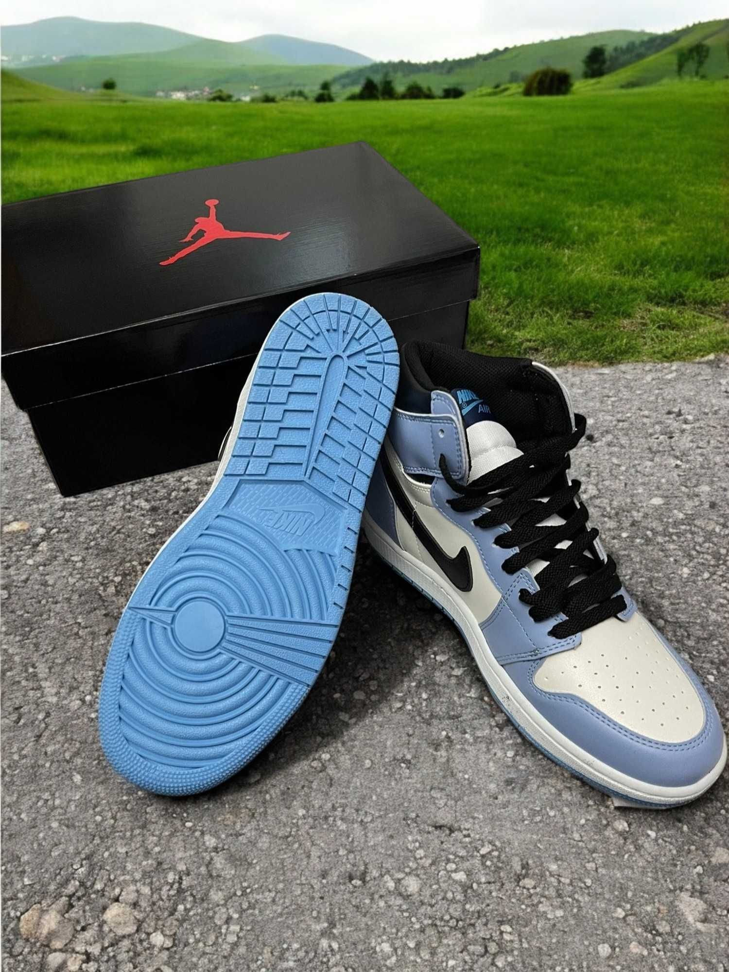 Adidasi Nike Jordan 1 University Blue - Adidasi Fete Baieti