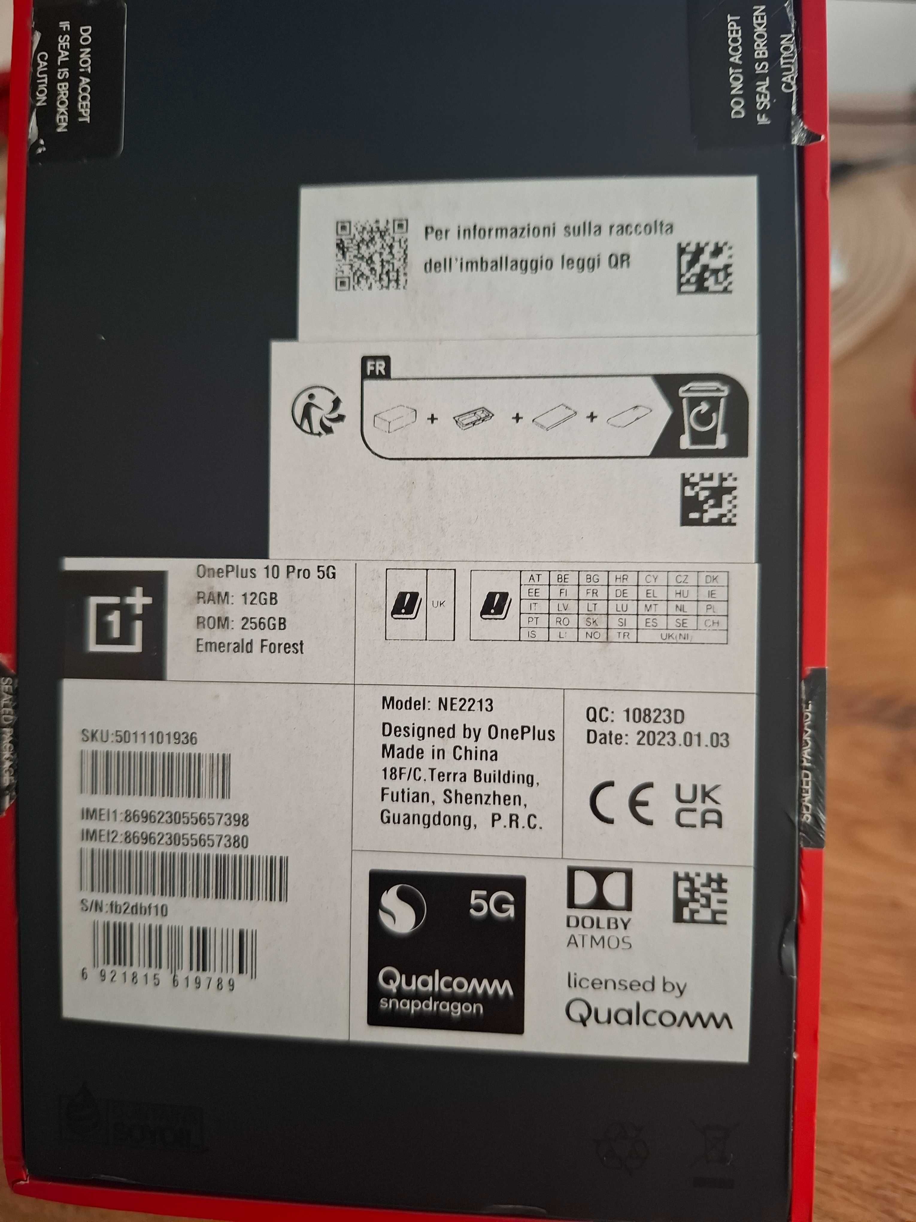 Смартфон OnePlus 10 Pro, 256GB, 12GB RAM