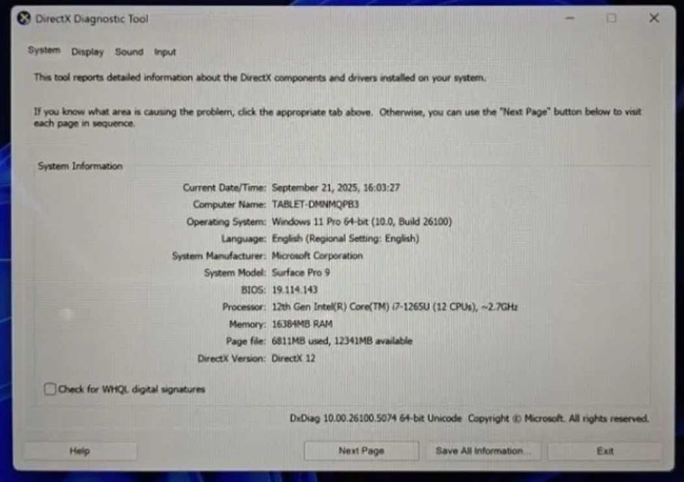 Microsoft Surface PRO 9 i7 12th, 16GB RAM, 256GB SSD + Tastatura