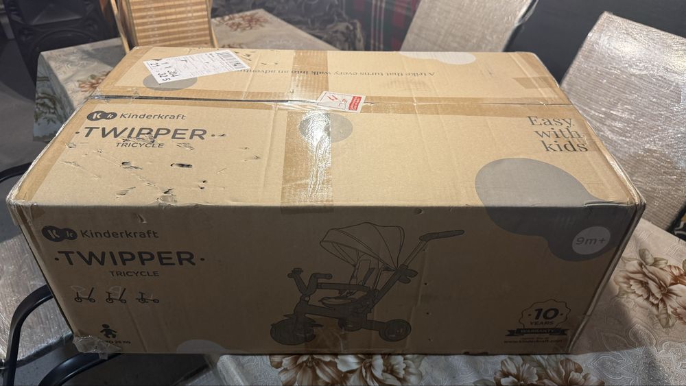 Tриколка Kinderkraft - Twipper, сива