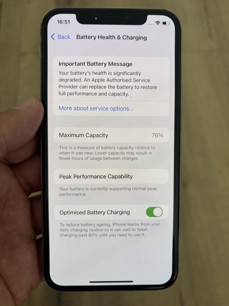 Iphone X 64 GB Silver