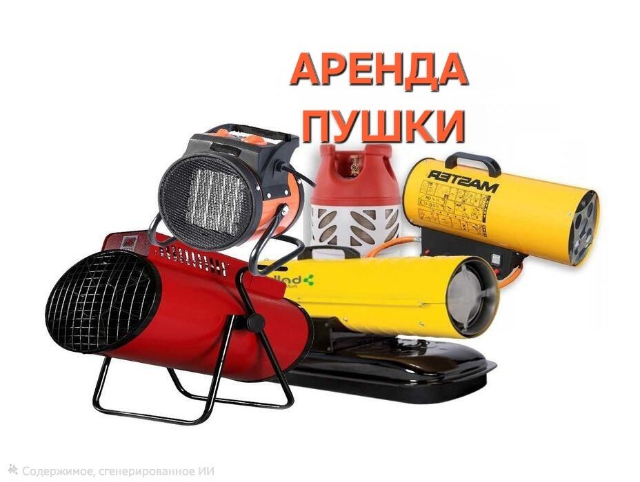 Дизельная пушка, электрическая, газовая тепловая пушка, обогреватель в