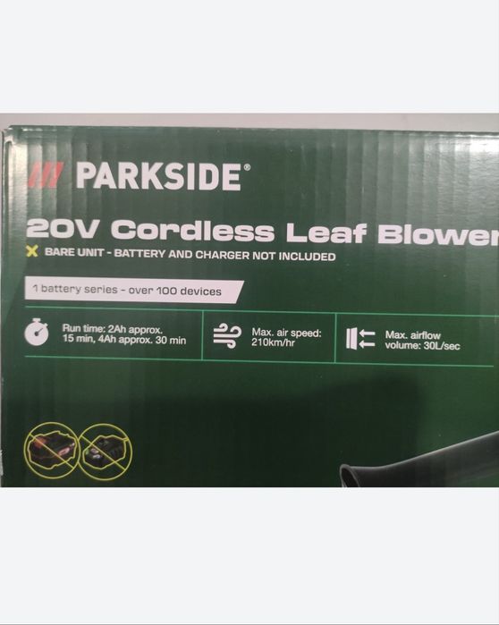 Suflanta frunze parkside cu acumulator