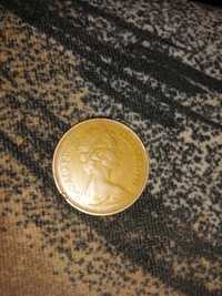 Vând moneda de colecție cu regina Elisabeta din anu 1971