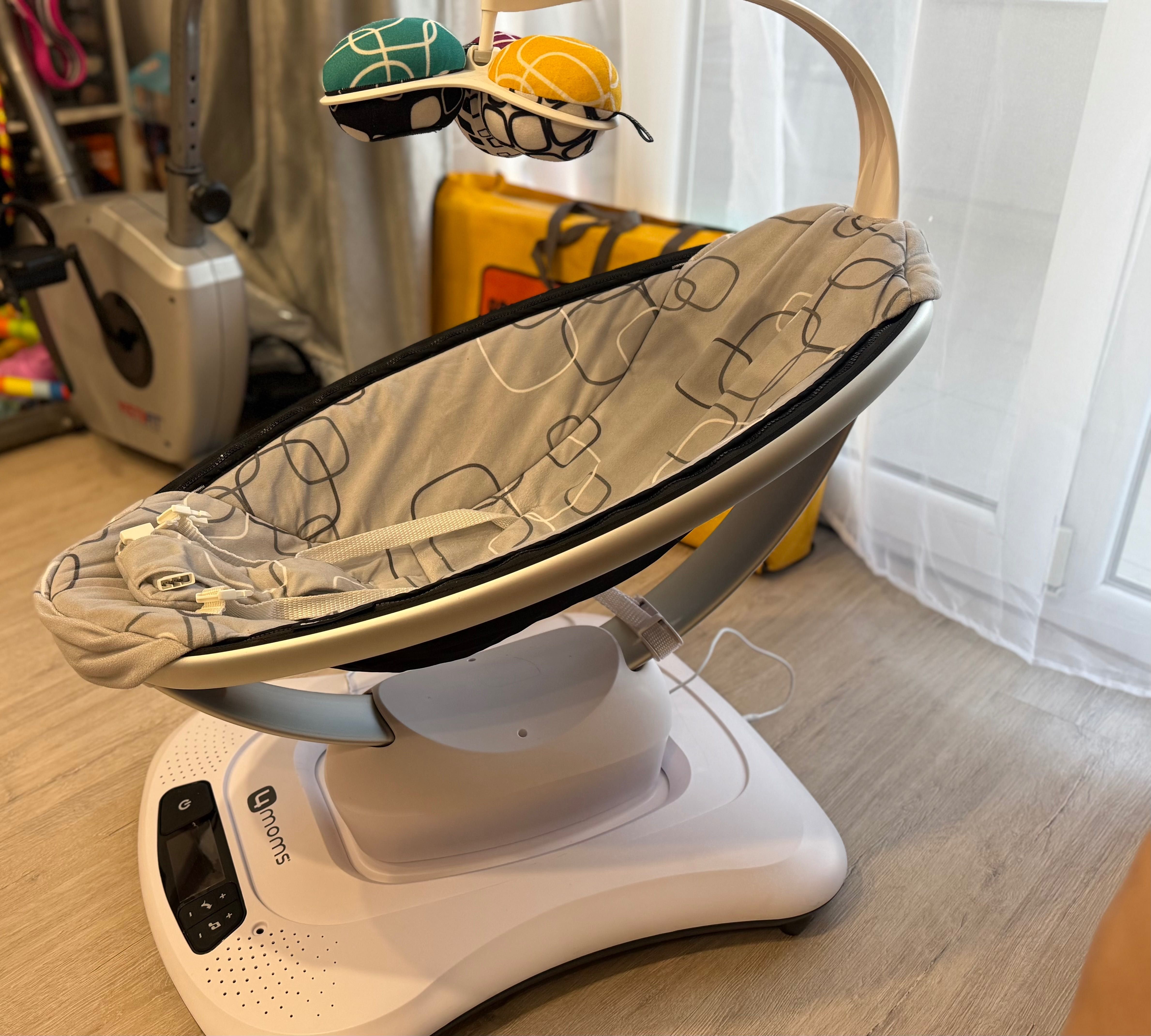 4moms mamaRoo бебешка люлка - Silver Plush -КАТО НОВА