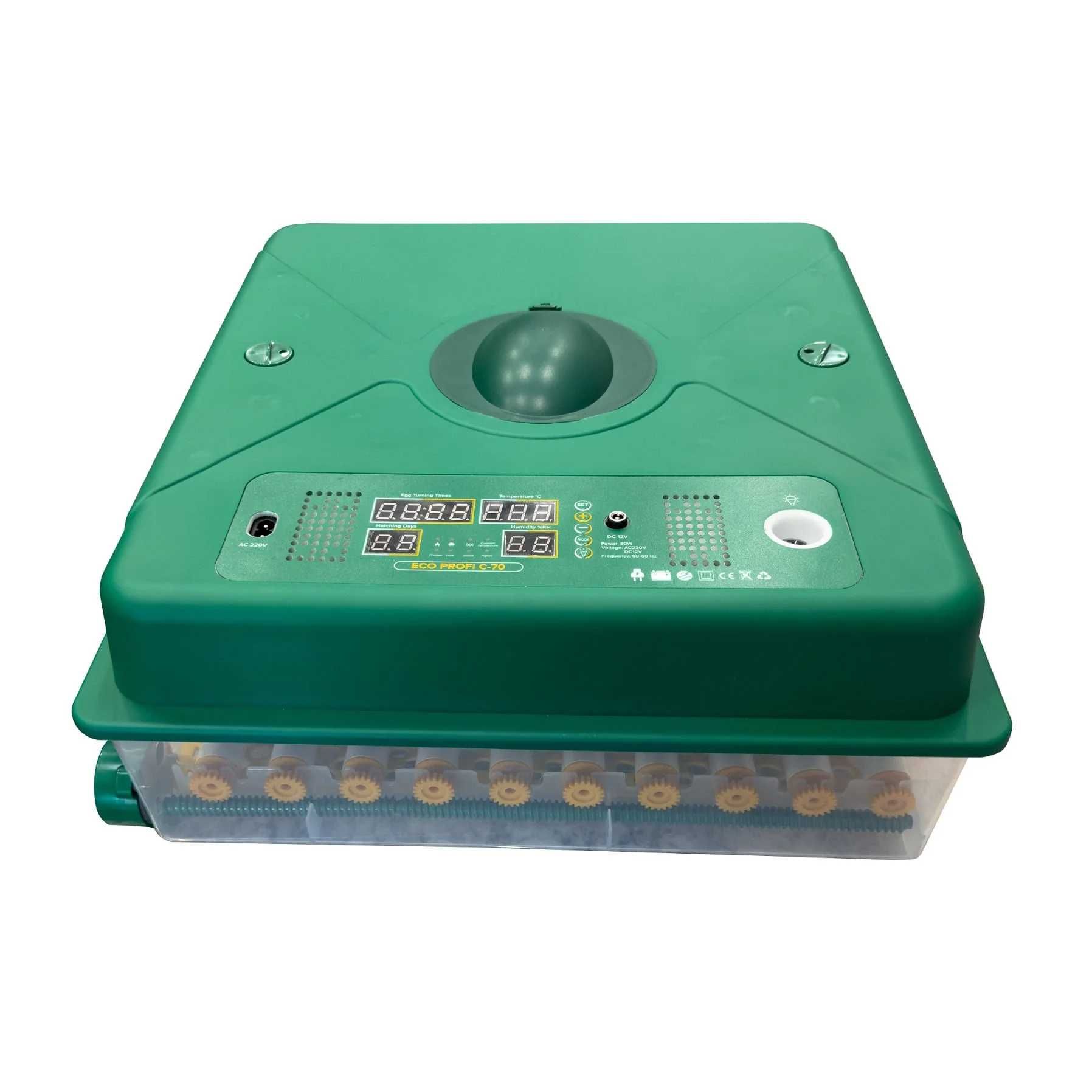 Incubator automat ECO PROFI C-70 Putere: 80 W Livrare 24-48h Garanție