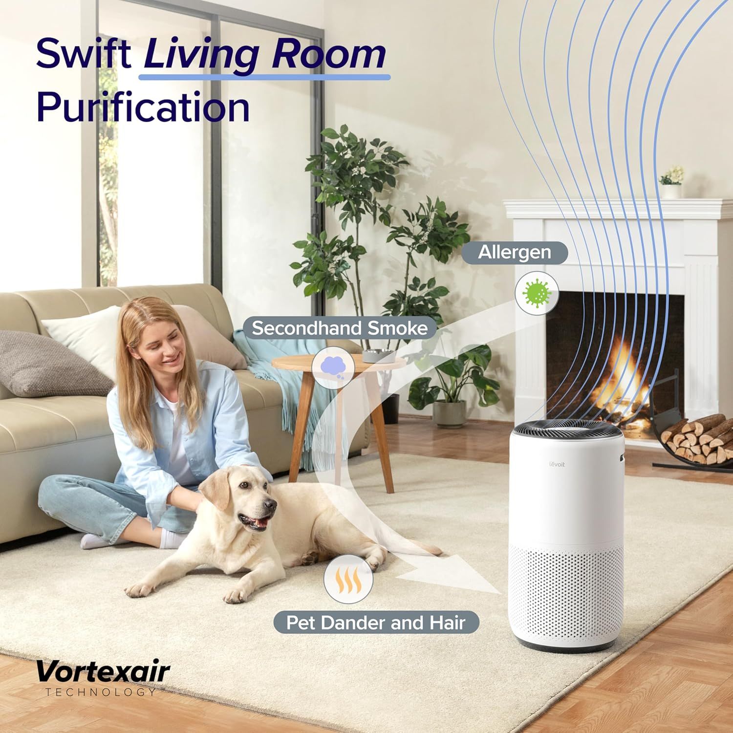 Purificator aer Levoit Core 400S HEPA WiFi 83mp Smart | 373685