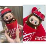 Labubu Coca Cola плюшена играчка 17см, Лабубу