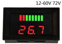 Indicator tester baterie auto moto solar bicicleta redresor 12-72V