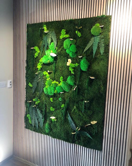 Tablou cu licheni si muschi stabilizati