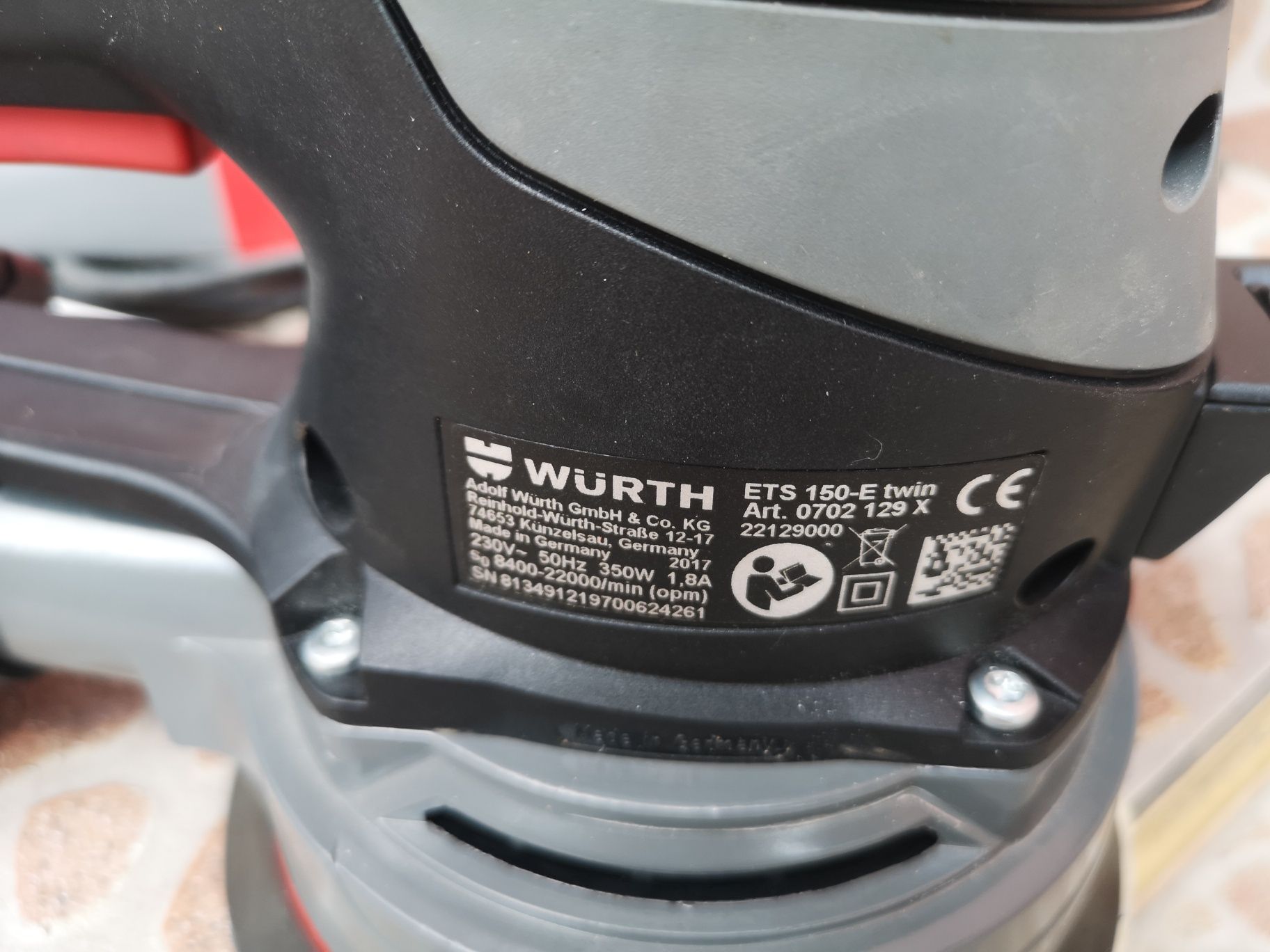 Wurth ets150 tw Ротационен Ексцемтрик Шлаф