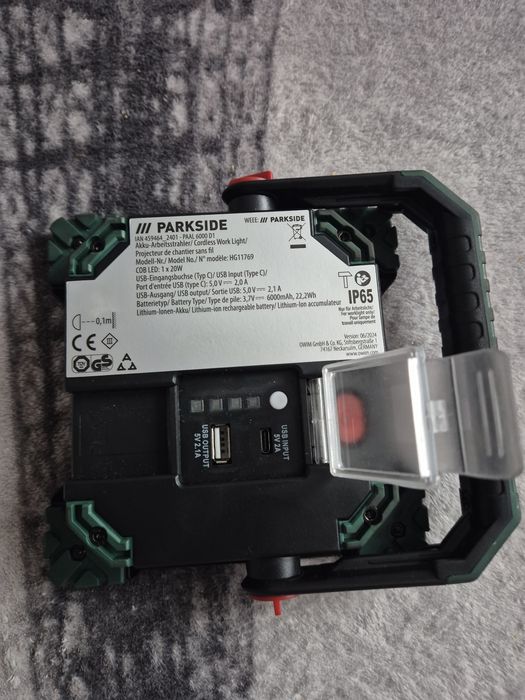 Lampa de lucru portabilă Parkside noua