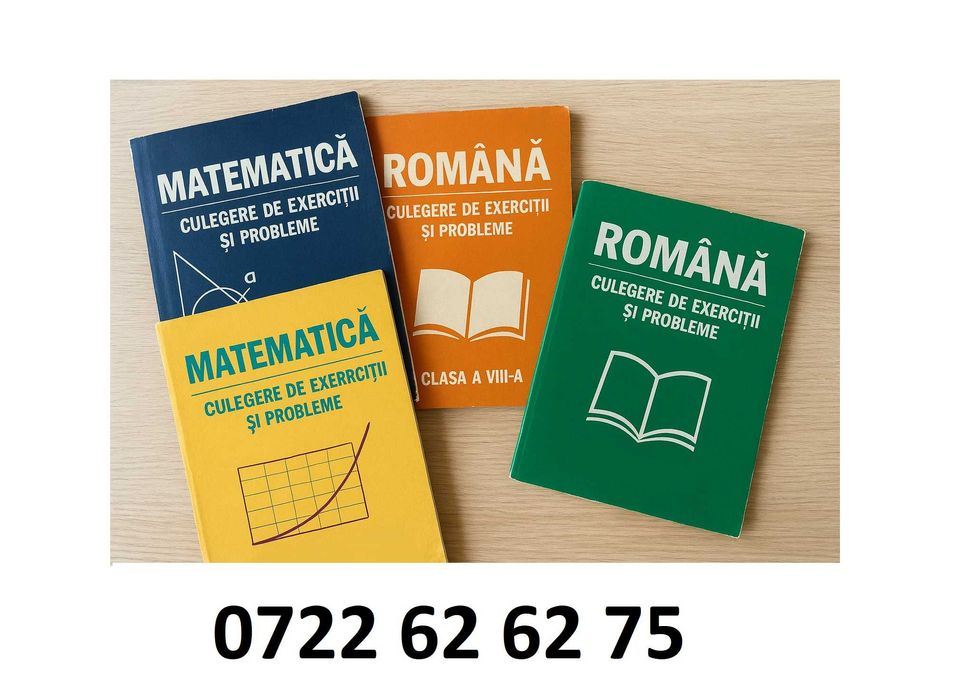 Culegeri Mate și Română clasele 5-12, Bac și Ev. Națională