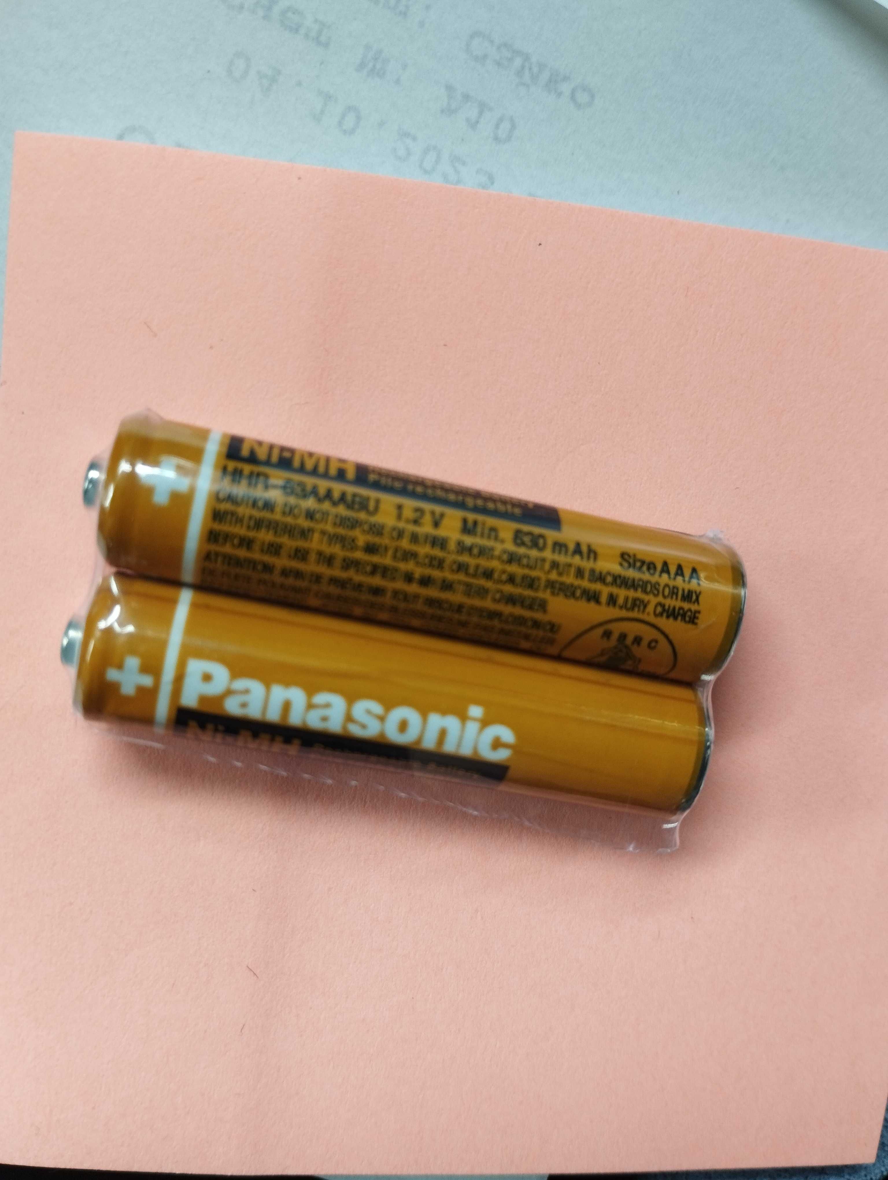 Перезаряжаемые аккумуляторы батарейки PANASONIC AA 1.2V 630mAh 2 шт.