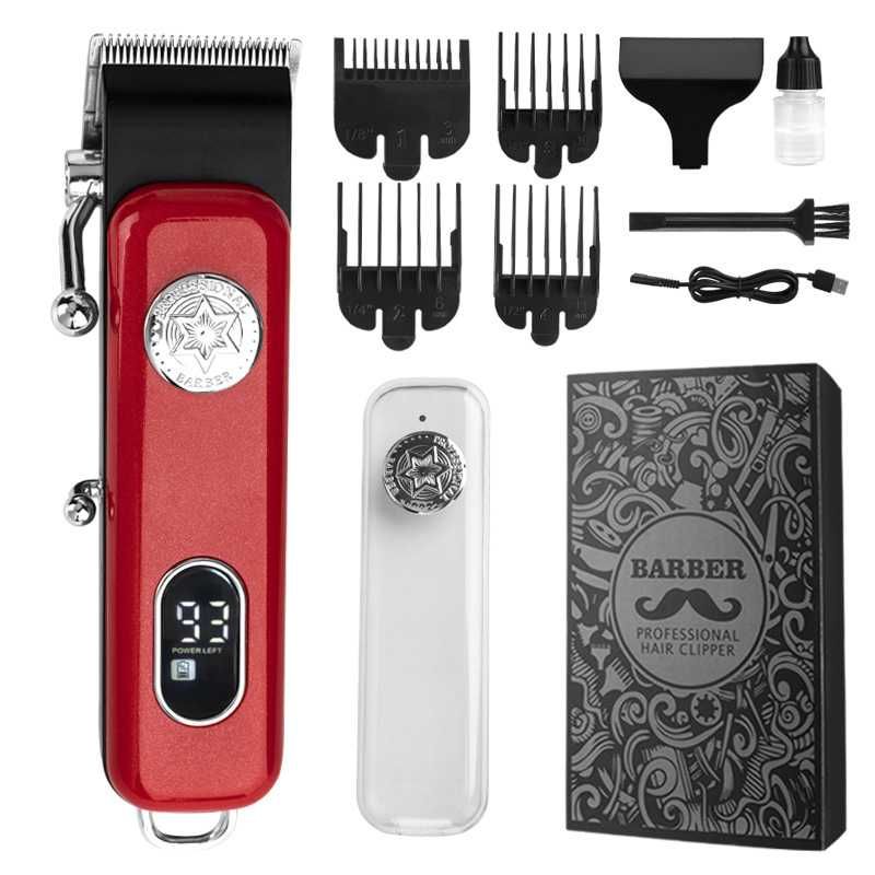 Профессиональная машинка для стрижки волос и бритья 2600мач Barber