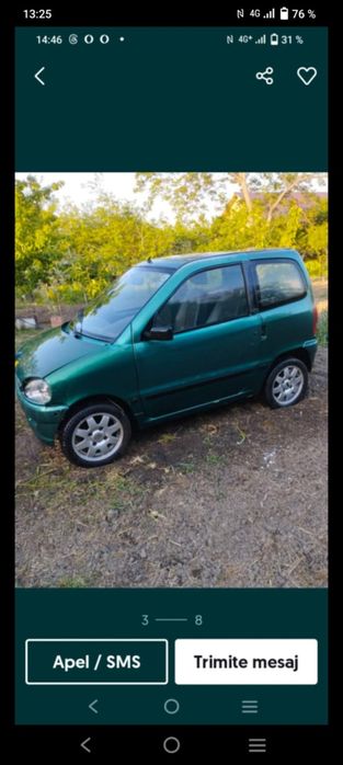 Mașina microca  funcțional are doar talon preț fix nu schi