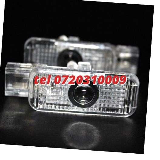 Set Lampi Led Holograme Proiectoare Logo Portiera Audi A3 A4 A5 A6 Q3
