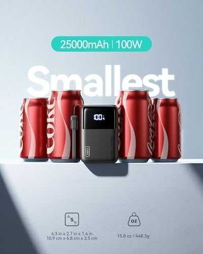 Нова INIU Мини Външна Батерия 100W 25000mAh за MacBook iPhone Samsung