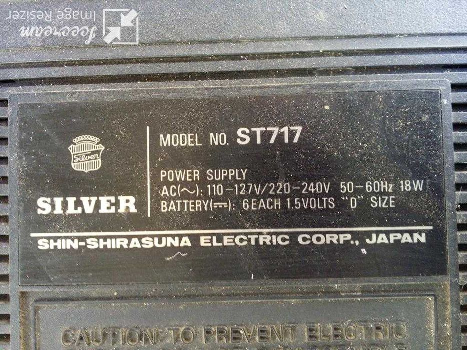 Radio Casetofon Vintage Made in Japan Silver ST717 Schimb cu Telefon4G