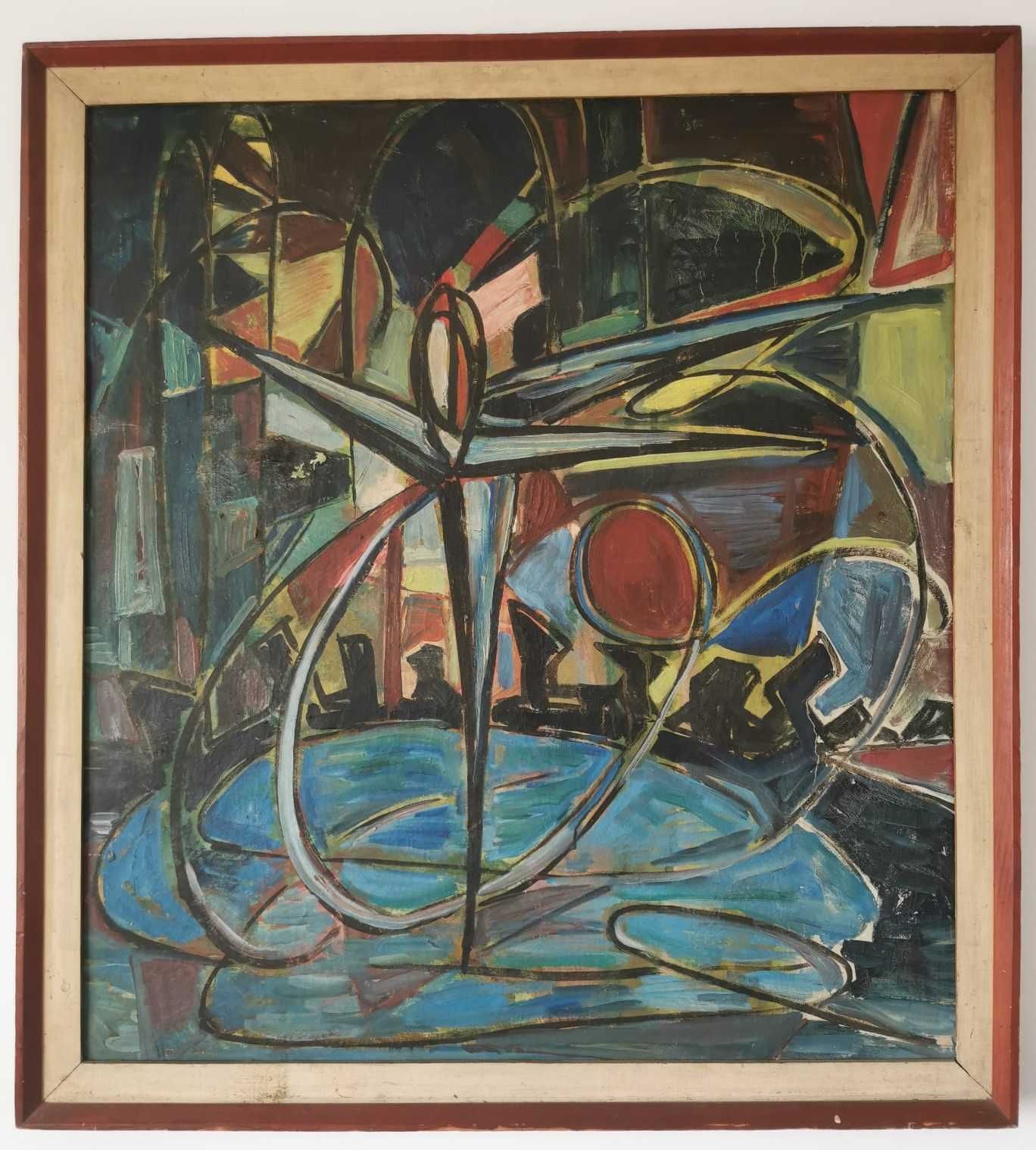 Tablou Pictura Hans Mattis Teutsch - Compozitie abstracta
