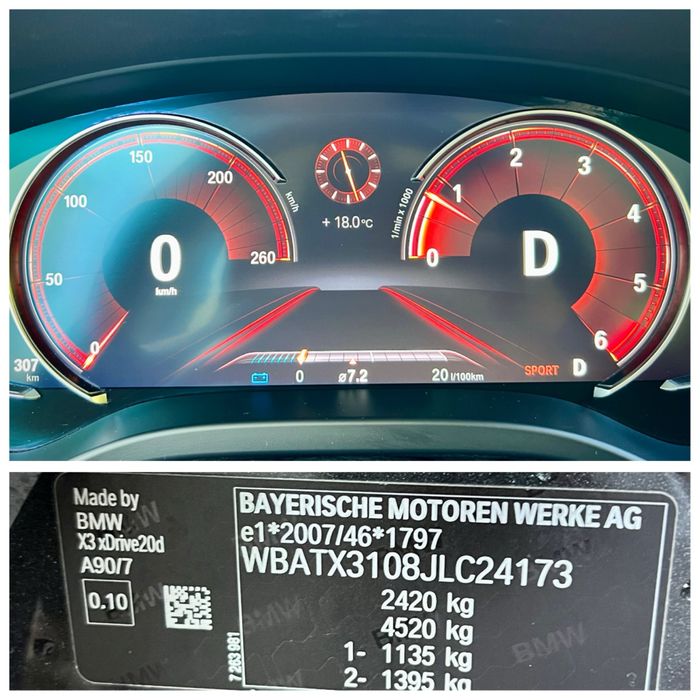 BMW X3 G01 2.0d X-Drive ! Garantie 12 Luni ! P.J