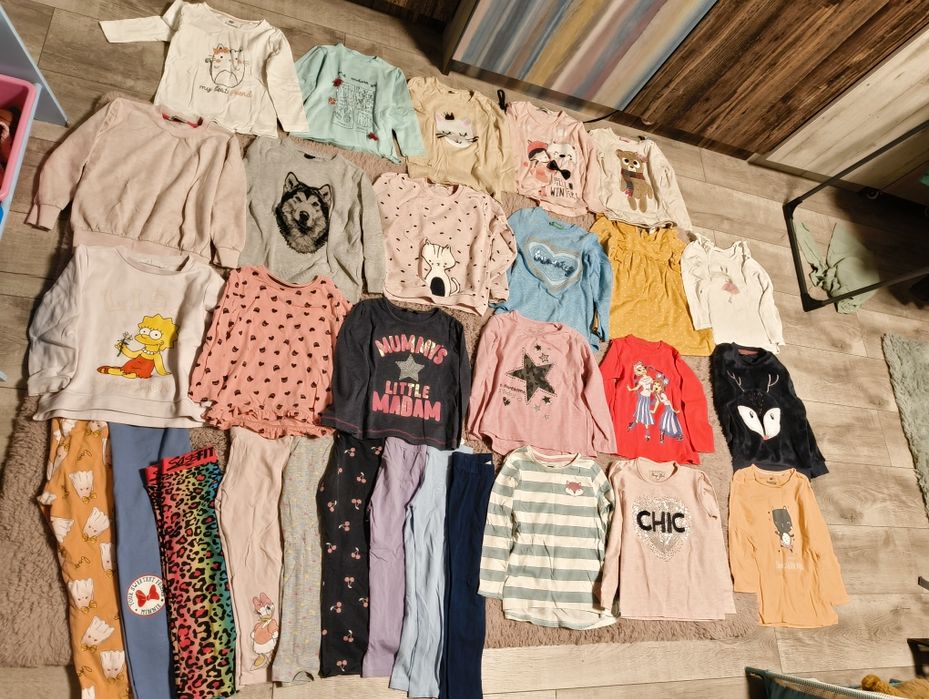 Лот блузки и клинове за момиче 104/110/116