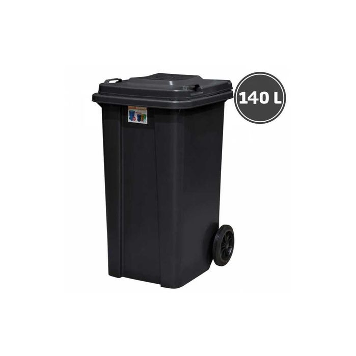 Мусорный бак 140 л на колесах, быстрая доставка