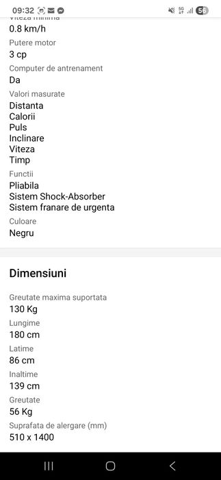 Vând Banda alergare Kondition, HM-8300 Performance