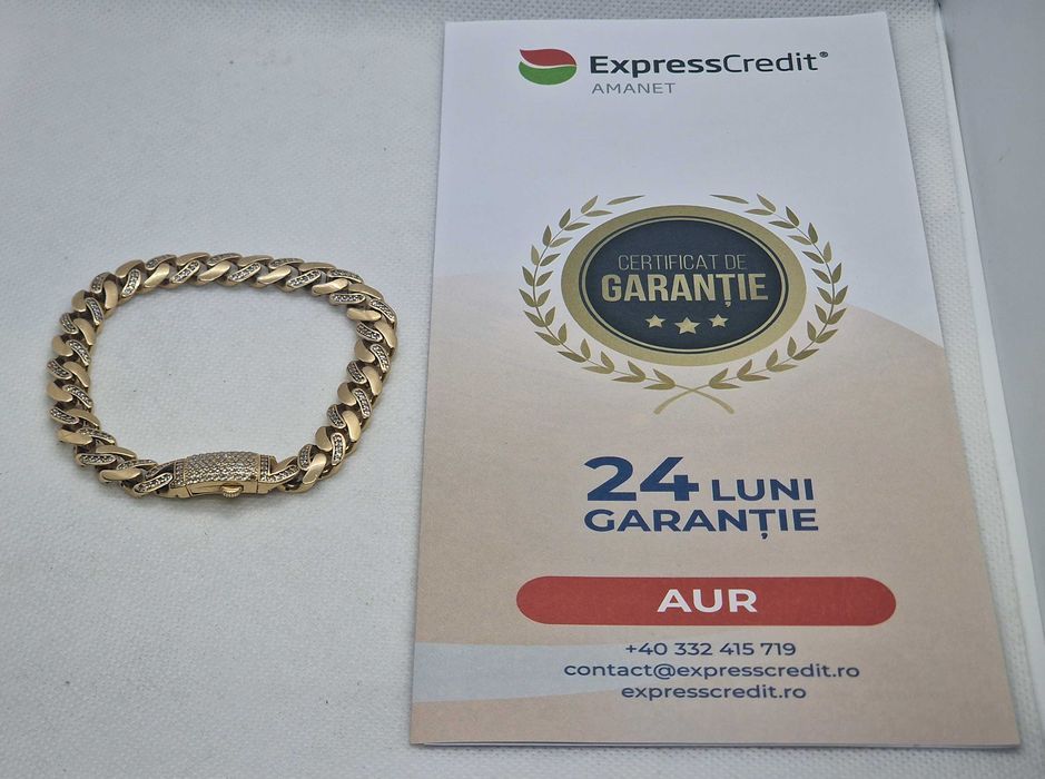 Bratara aur 14K 16.36g [AG4 DACIA B 49837) Garantie 2 ani