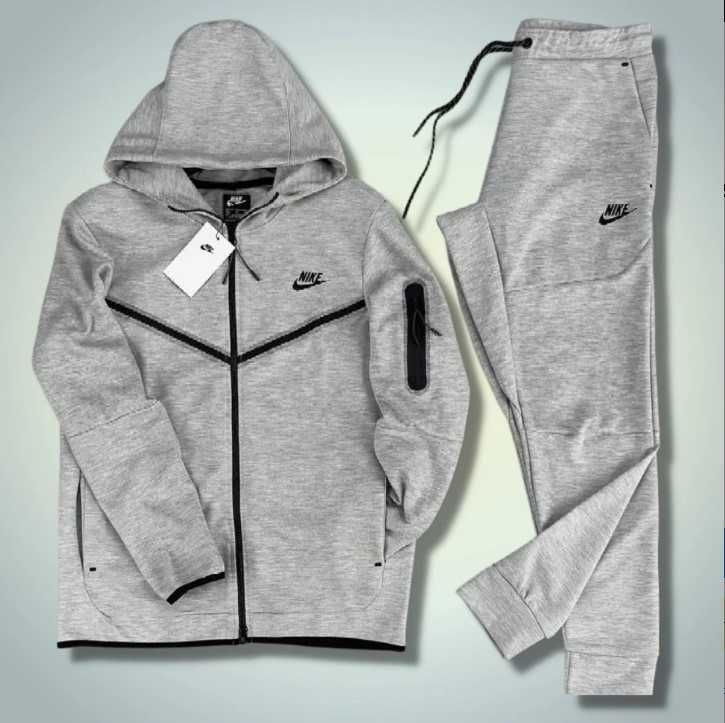 Trening Nike TECH Fleece Gri / Set complet ./ Bumbac 100%