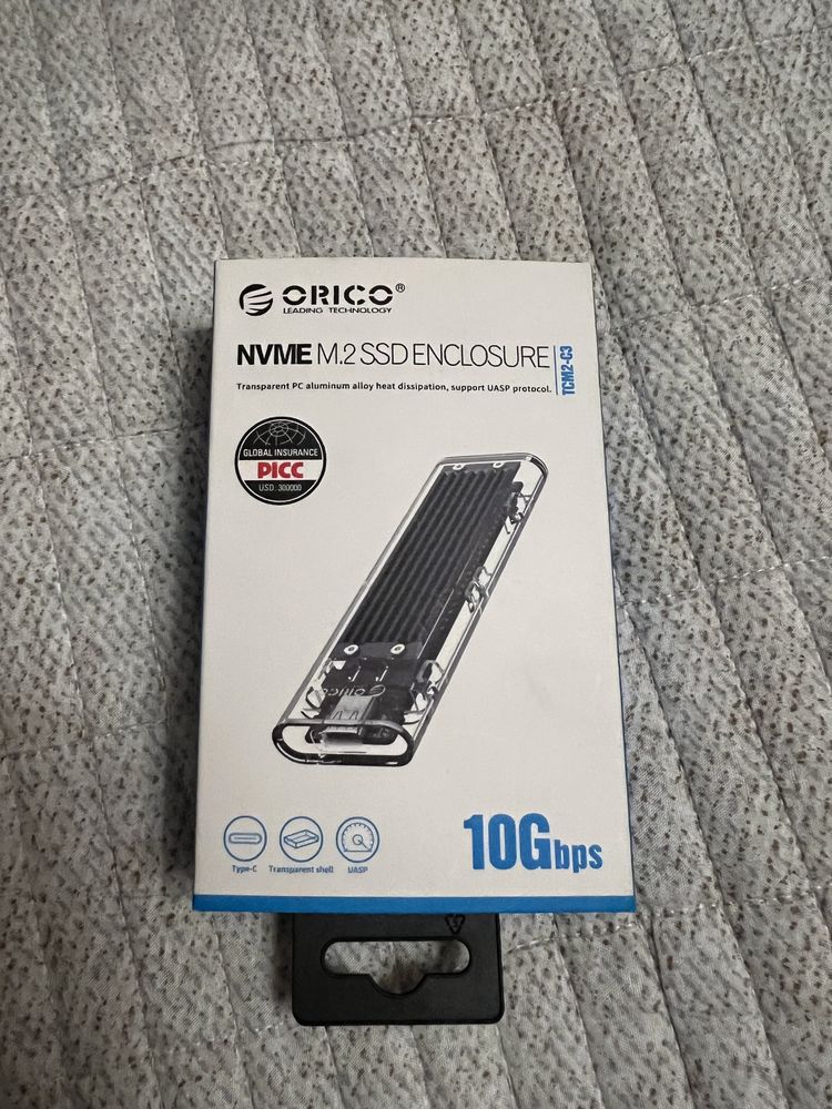 Внешний корпус NVMe M.2 SSD ORICO TCM2-C3-BK-BP