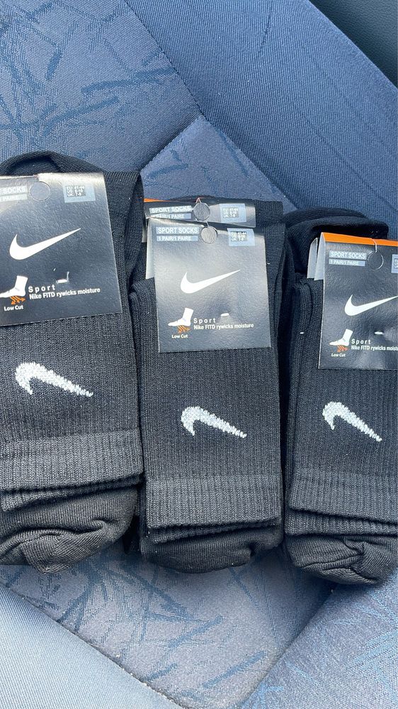 Sosete nike alb/negru