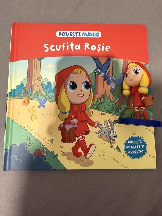 Povesti Audio Scufita Rosie figurina si carte