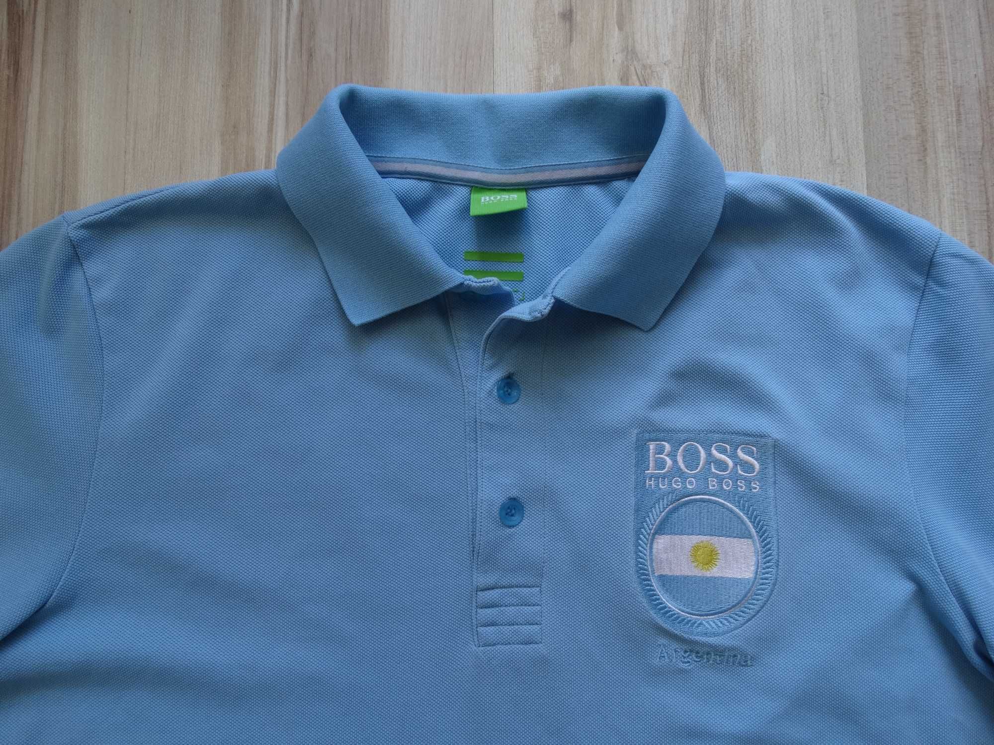 Hugo Boss Green Paddy Flag Argentina мъжка поло тениска размер М