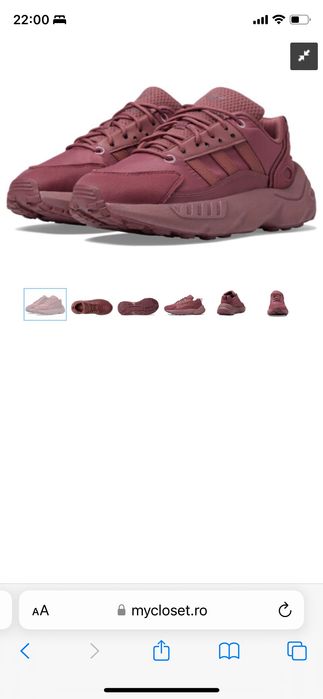 adidas zx22 boost - quiet crimson