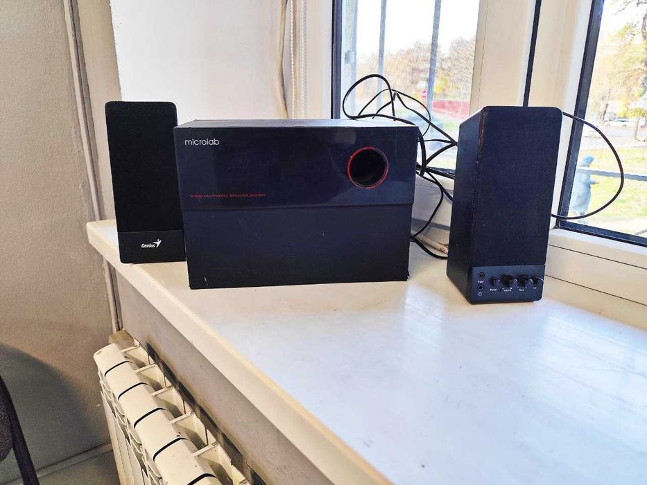 Буфер Microlab + колонки динамики Genius