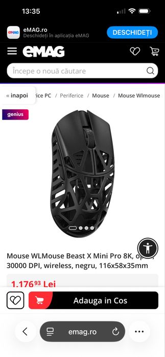 Mouse gaming Beast X Mini