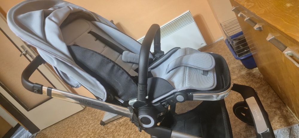 бебешка количка Chipolino Elite 3 в 1 - зимен кош, летен кош и кошче з