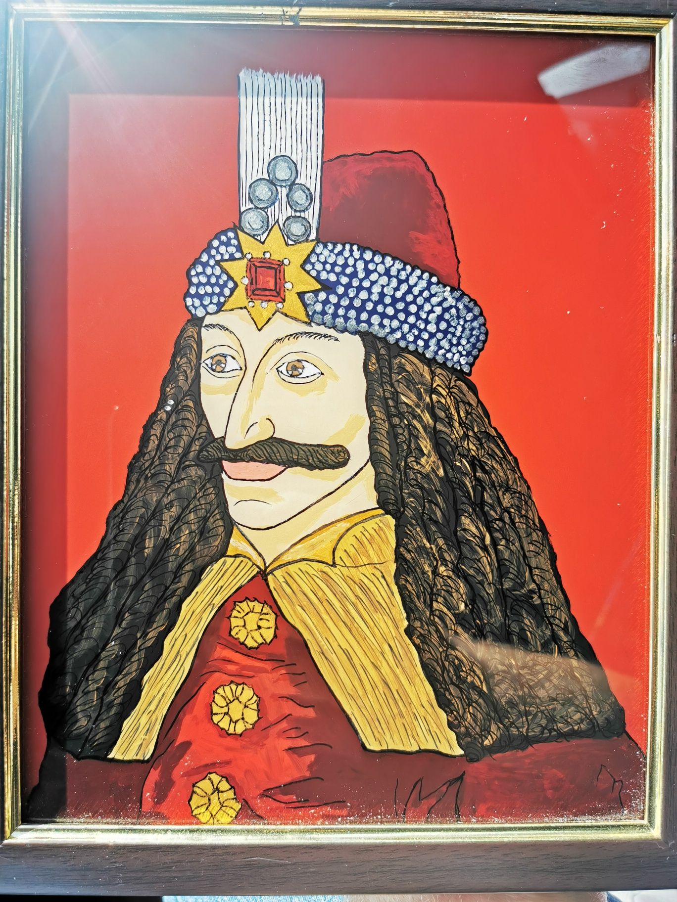 Pictura pe sticla Vlad Țepeș