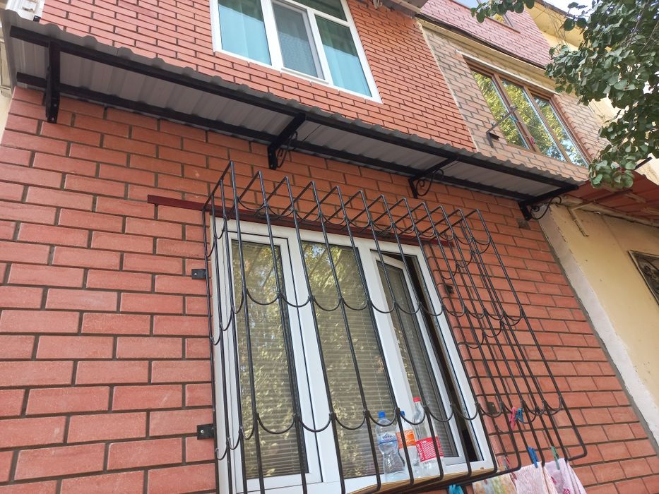 Установка  бесшумные козырьки.