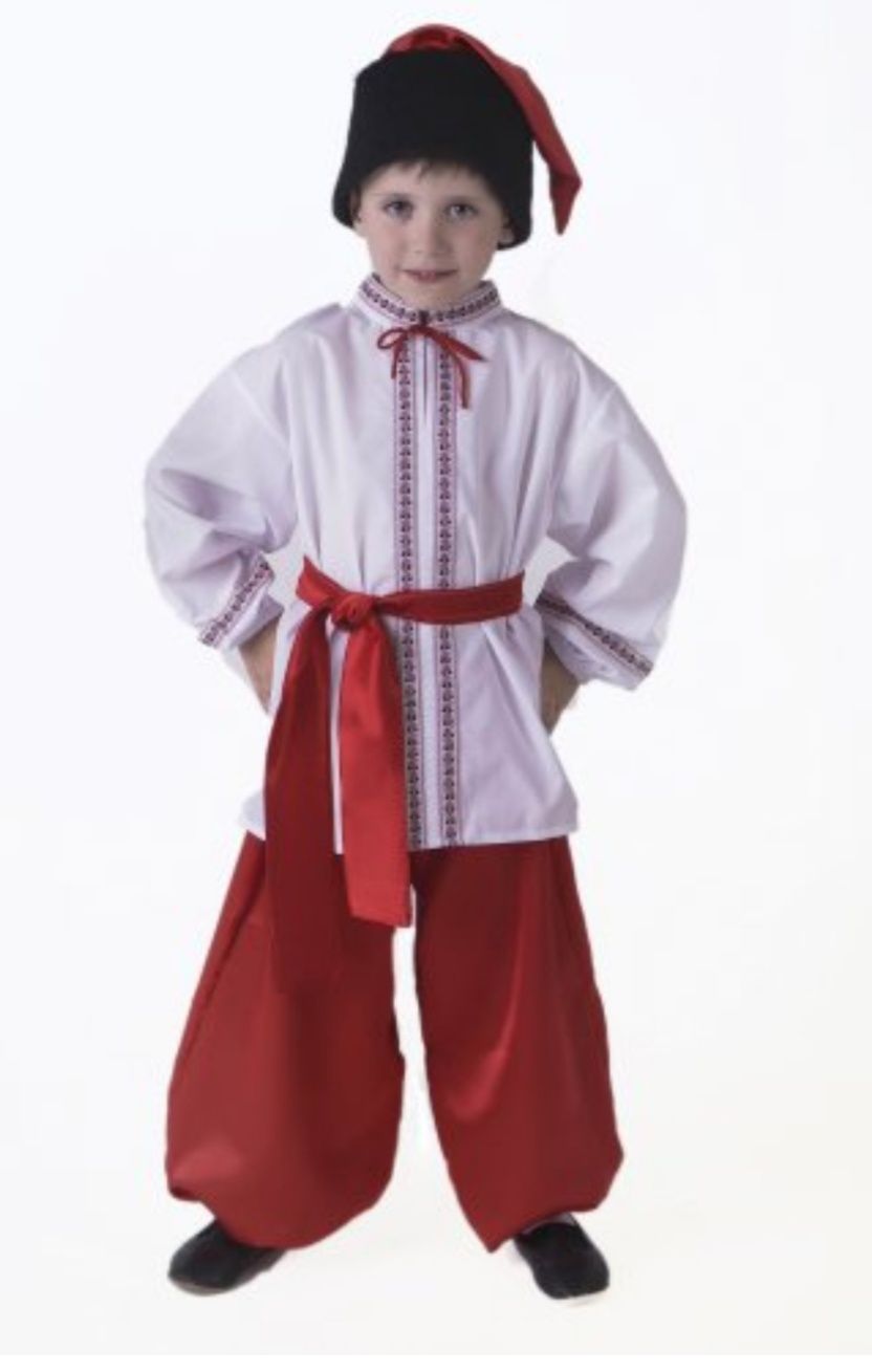 Национальный украинский костюм для мальчика рост 130-135