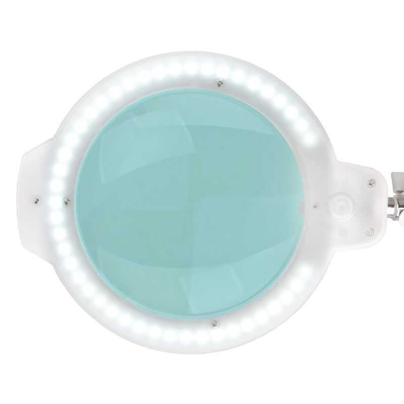 Лампа лупа LED Glov Moonlight 8013/6"- 5 диоптера  настолна бяла,черна