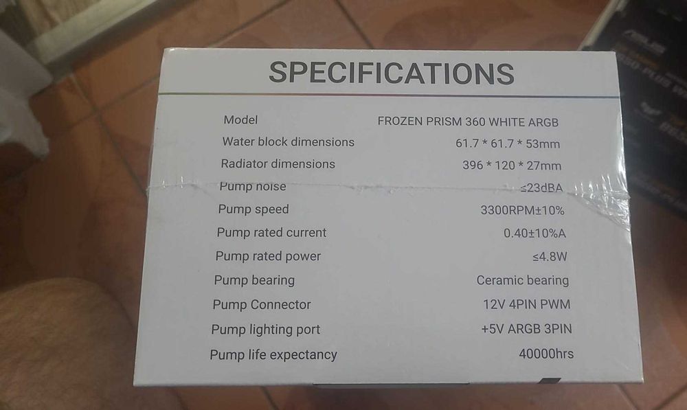 Răcire lichidă Thermalright AIO 360mm, Albă, ARGB – Nouă, Sigilată