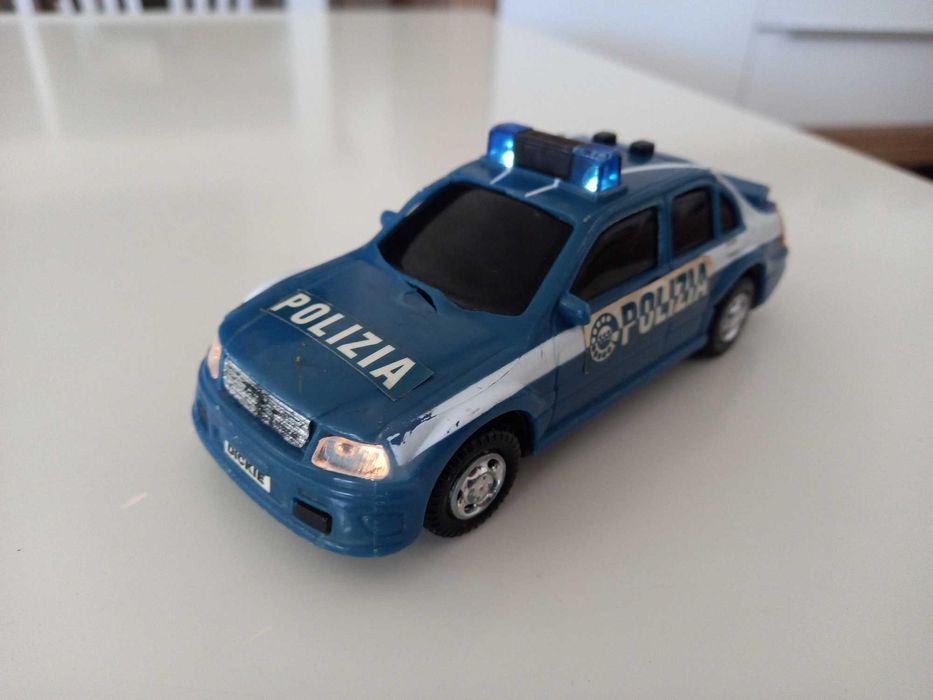 Стара играчка Dickie. RC Highway Patrol. Кабрио с кабелно дистанционно